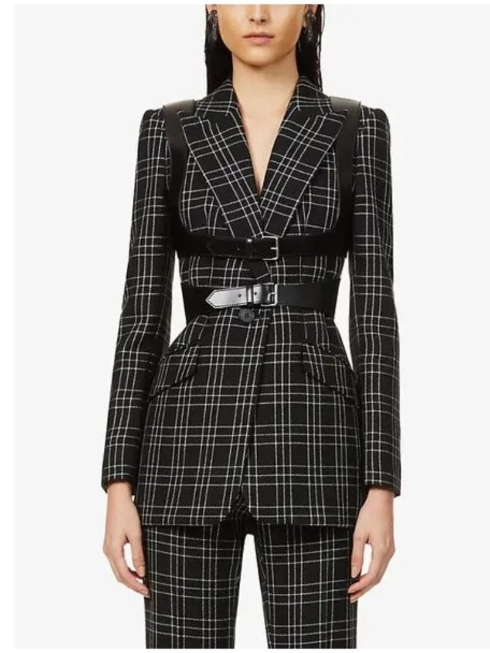 ALEXANDER MCQUEEN FW20 Women’s Runway Suit Set – Blazer / Pant / Dress IT 44 46